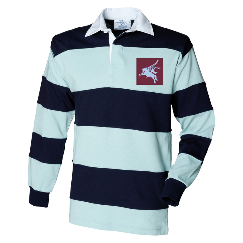 16 Air Assault Brigade Front Row Sewn Stripe Long Sleeve Rugby Shirt