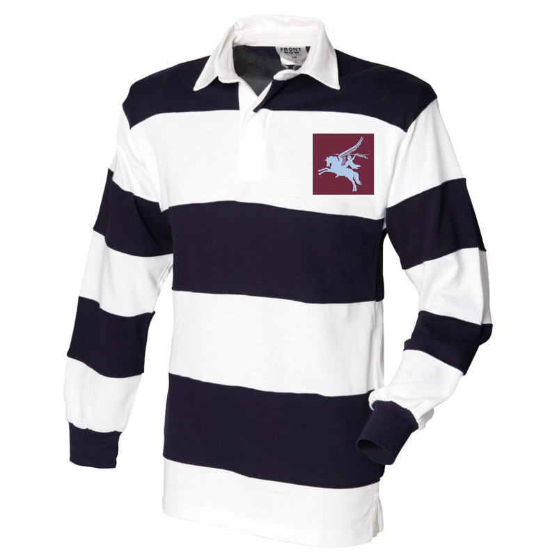 16 Air Assault Brigade Front Row Sewn Stripe Long Sleeve Rugby Shirt