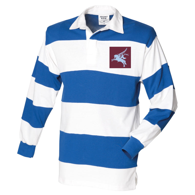 16 Air Assault Brigade Front Row Sewn Stripe Long Sleeve Rugby Shirt