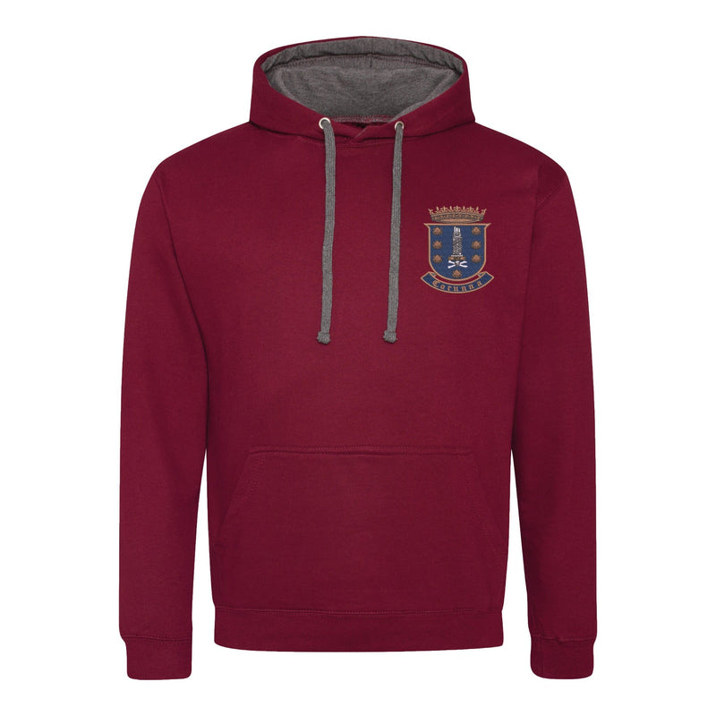 17 Corunna Battery Royal Artillery Varsity Contrast Hoodie