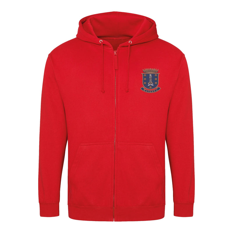 17 Corunna Battery Royal Artillery Zipped Hoodie