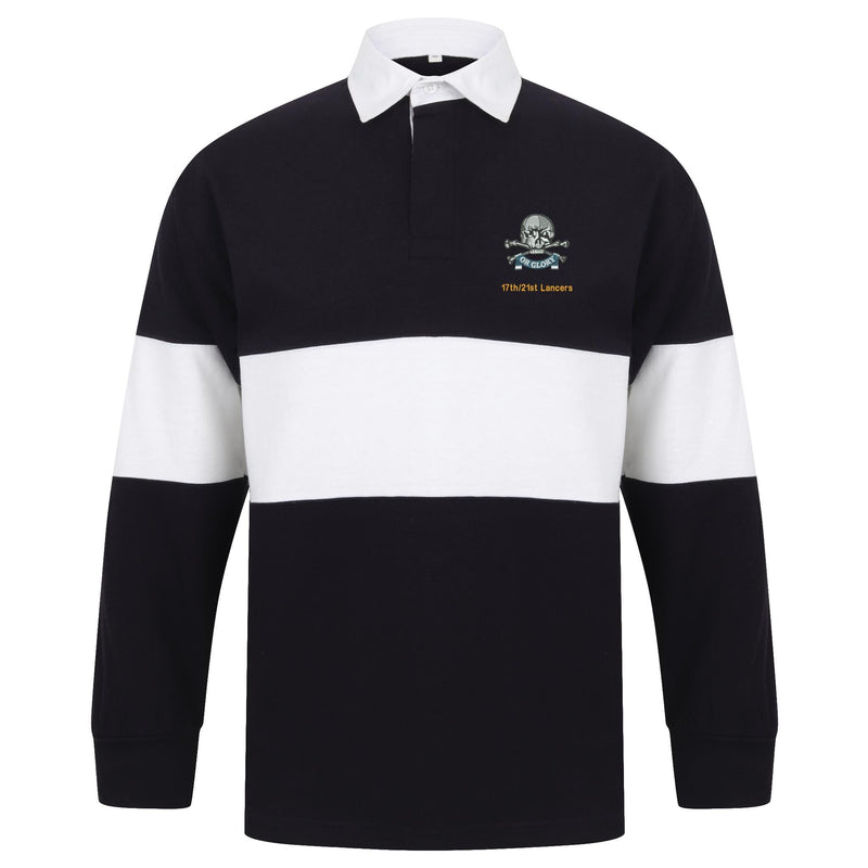 17th/21st Lancers Front Row Long Sleeve Panelled Rugby Shirt