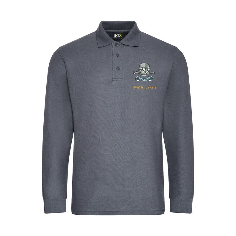 17th/21st Lancers Long Sleeve Polo Shirt