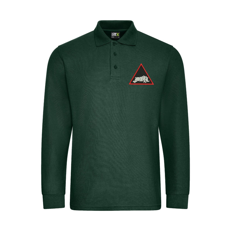 1st Armoured Division Long Sleeve Polo Shirt