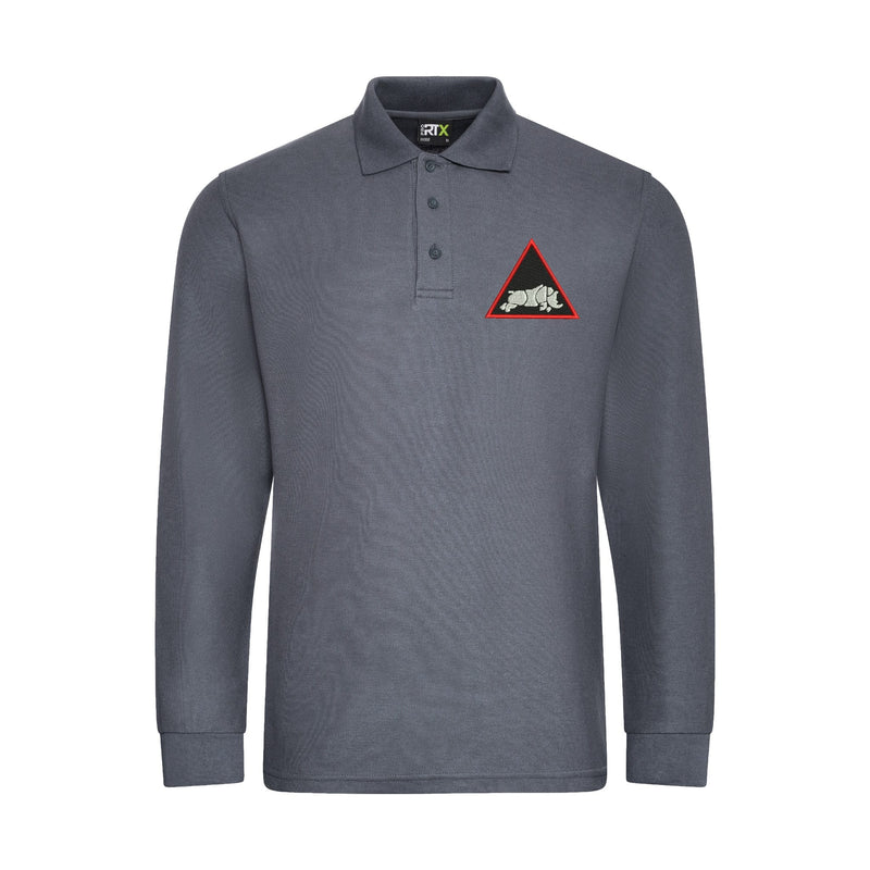 1st Armoured Division Long Sleeve Polo Shirt