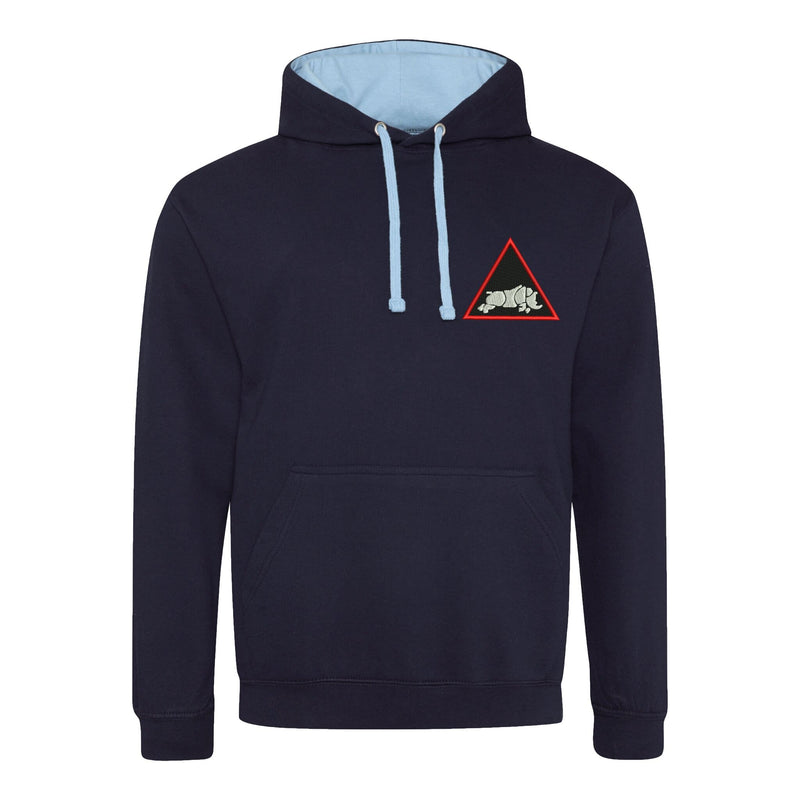 1st Armoured Division Varsity Contrast Hoodie