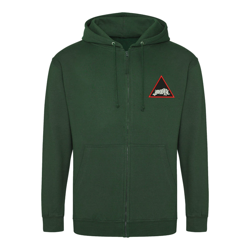 1st Armoured Division Zipped Hoodie