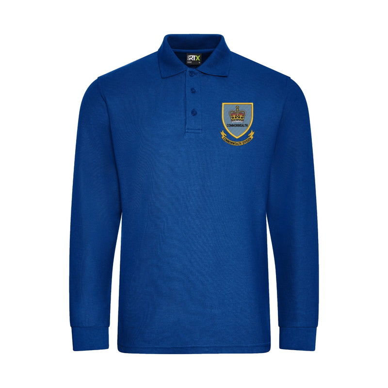 1st Commonwealth Division Long Sleeve Polo Shirt