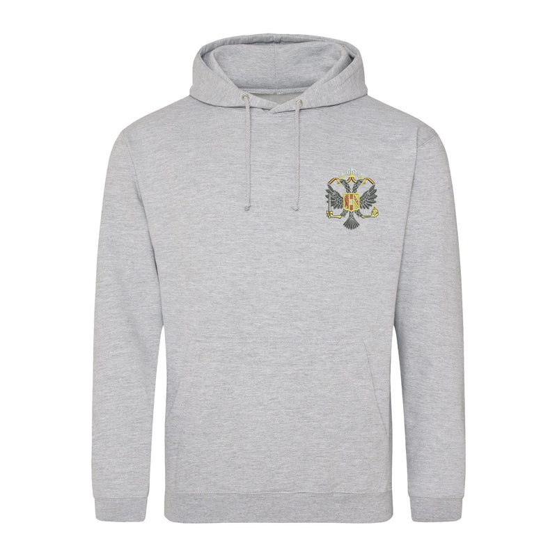 1st Queens Dragoon Guards Hoodie Heather Grey