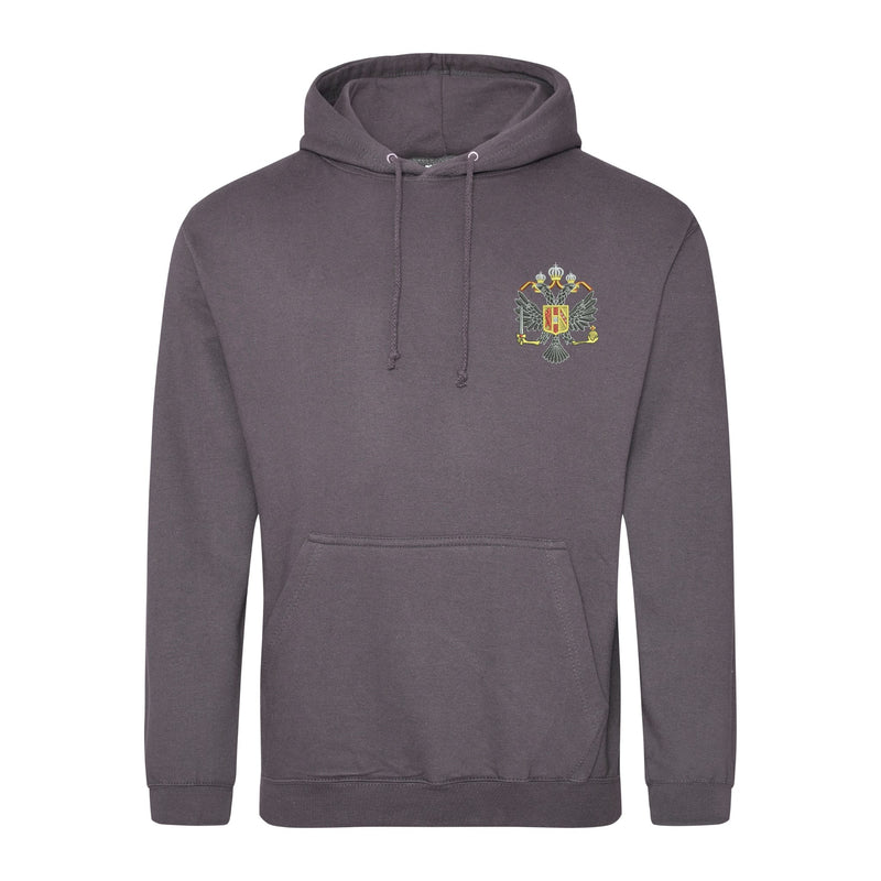 1st Queens Dragoon Guards Hoodie SteelGrey