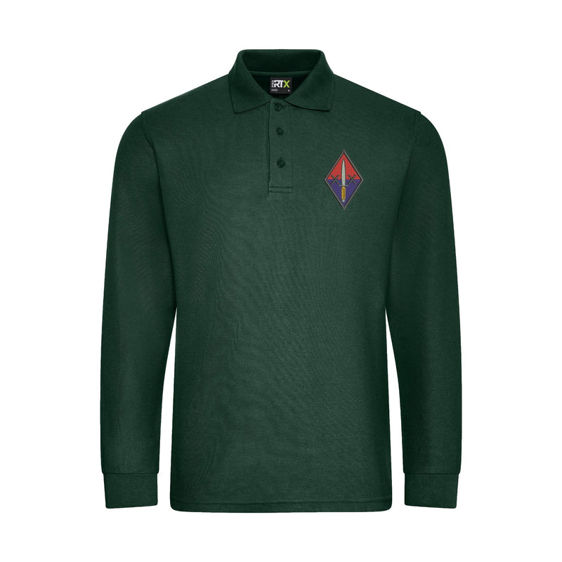 20 Battery Royal Artillery Long Sleeve Polo Shirt