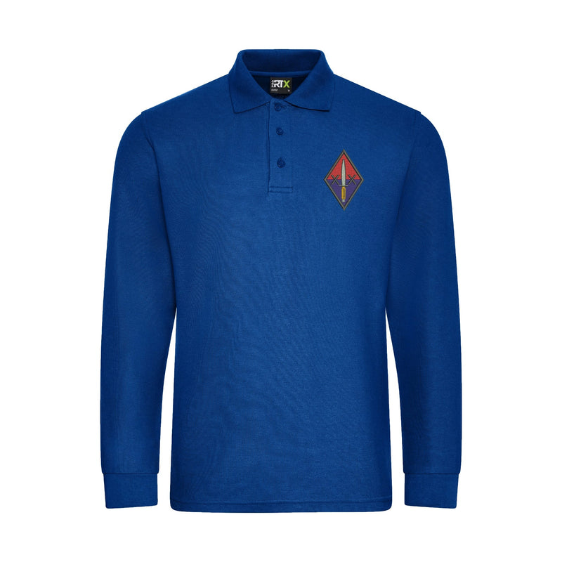 20 Battery Royal Artillery Long Sleeve Polo Shirt