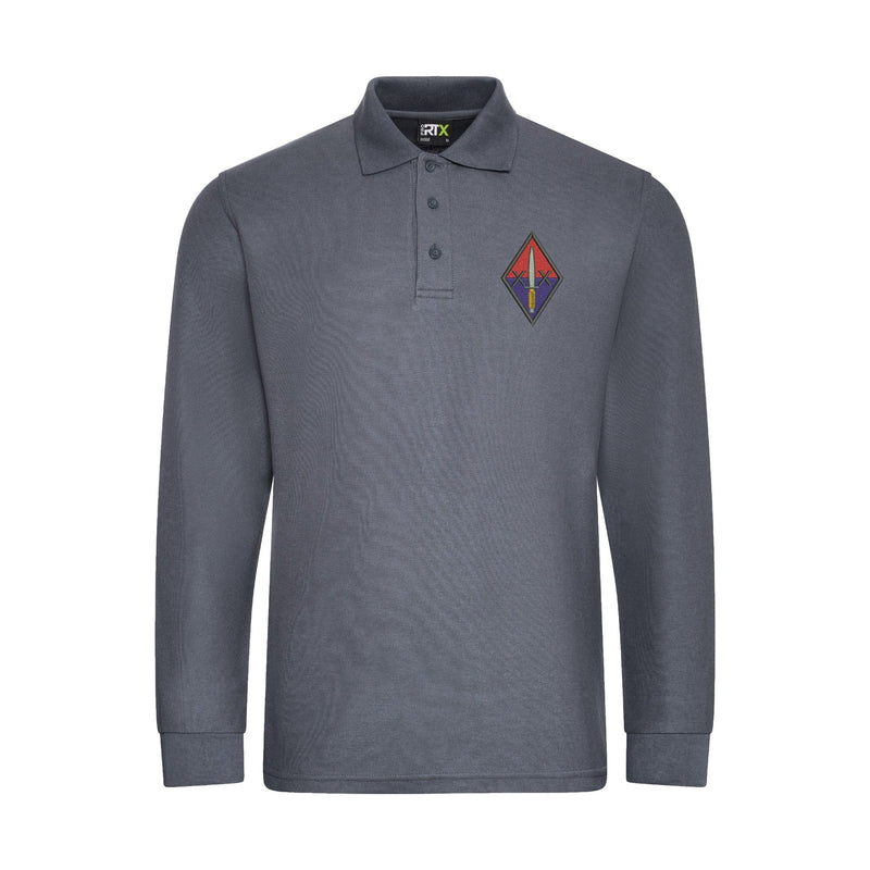 20 Battery Royal Artillery Long Sleeve Polo Shirt