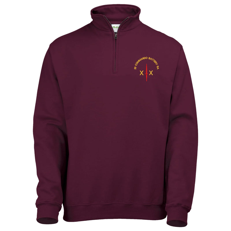 20 Commando Battery Royal Artillery Quarter Zip Sweatshirt
