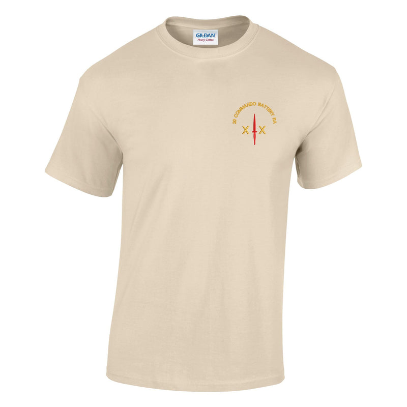 20 Commando Battery Royal Artillery Cotton T-Shirt