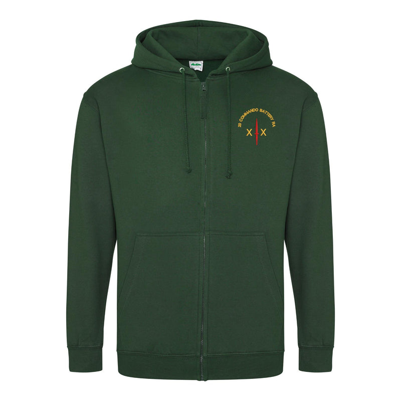 20 Commando Battery Royal Artillery Zipped Hoodie