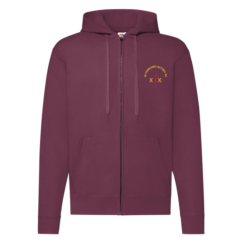 20 Commando Battery Royal Artillery Zipped Hoodie
