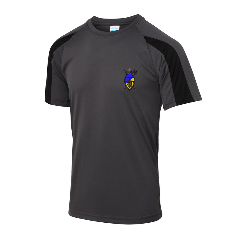 216 (Tynemouth) Transport Squadron RLC Contrast Polyester T-Shirt