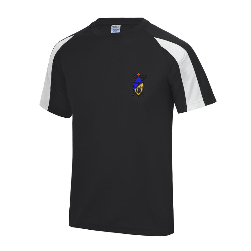 216 (Tynemouth) Transport Squadron RLC Contrast Polyester T-Shirt