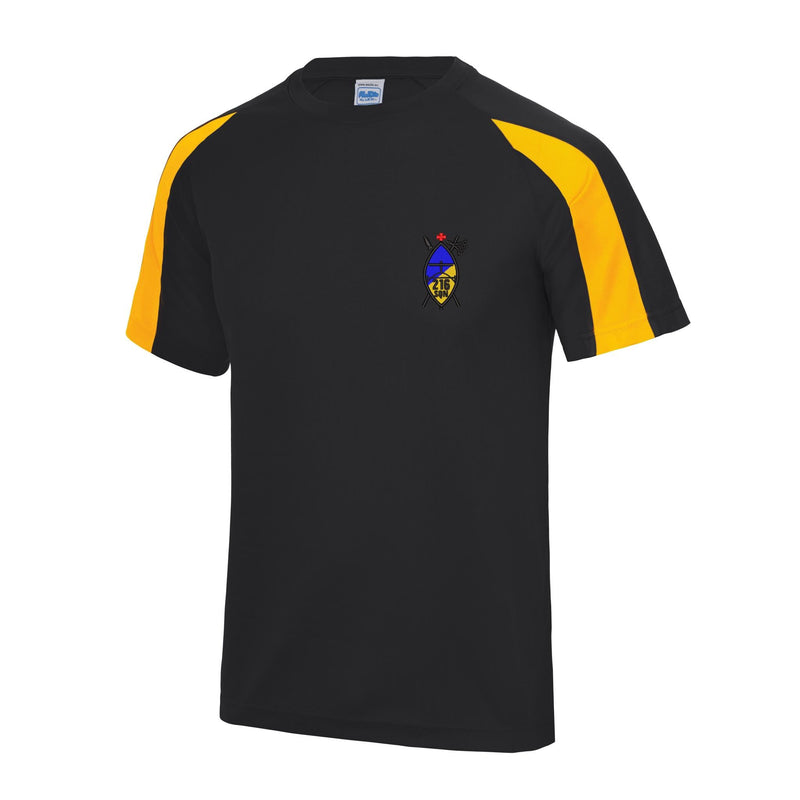 216 (Tynemouth) Transport Squadron RLC Contrast Polyester T-Shirt