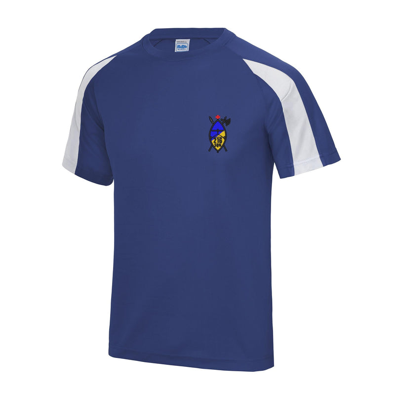 216 (Tynemouth) Transport Squadron RLC Contrast Polyester T-Shirt