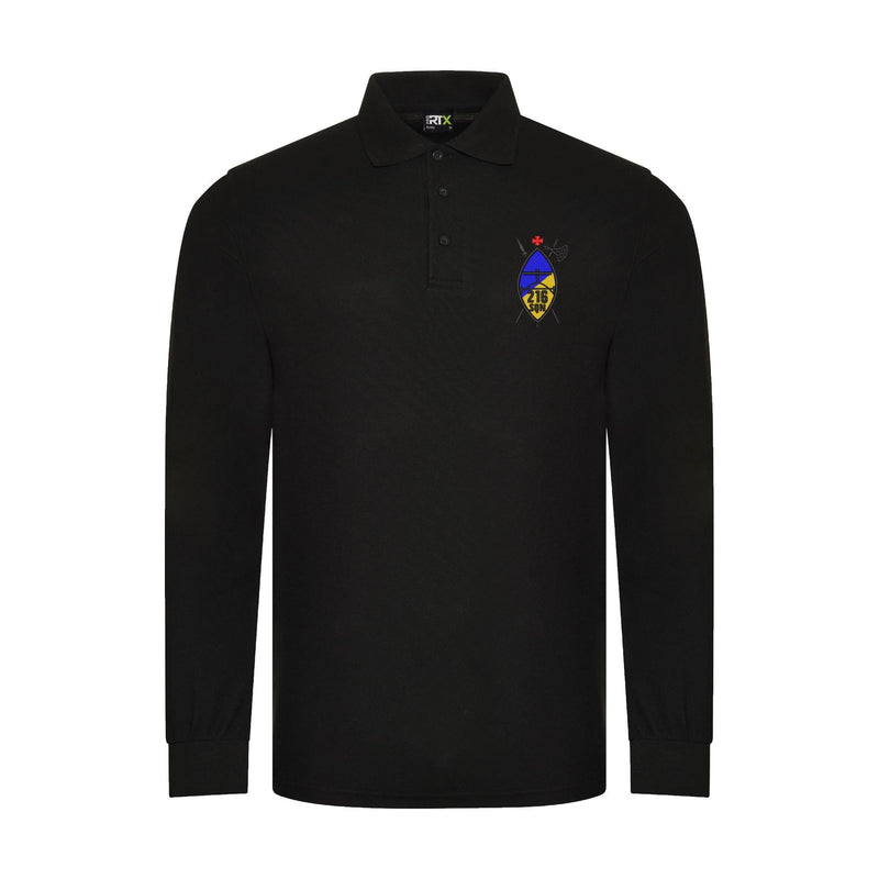 216 (Tynemouth) Transport Squadron RLC Long Sleeve Polo Shirt