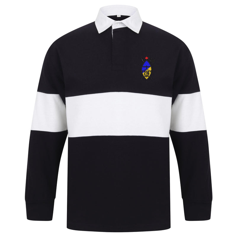 216 (Tynemouth) Transport Squadron RLC Long Sleeve Panelled Rugby Shirt