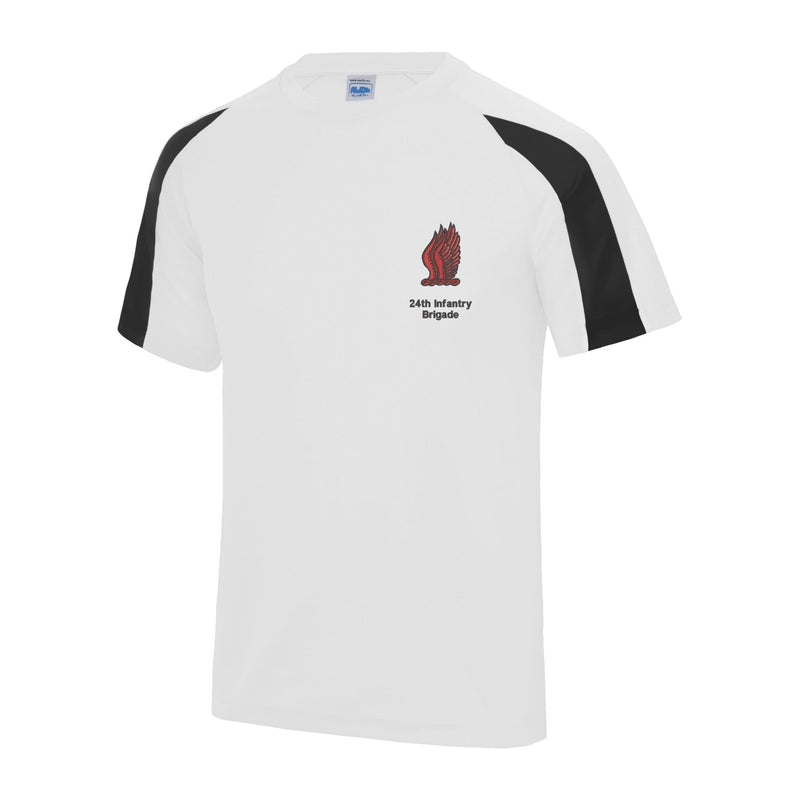24th Infantry Brigade Contrast Polyester T-Shirt