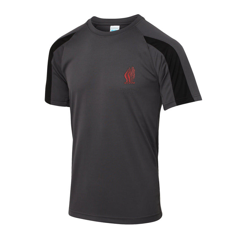 24th Infantry Brigade Contrast Polyester T-Shirt