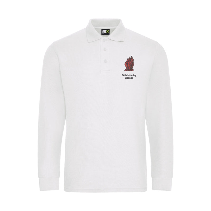 24th Infantry Brigade Long Sleeve Polo Shirt