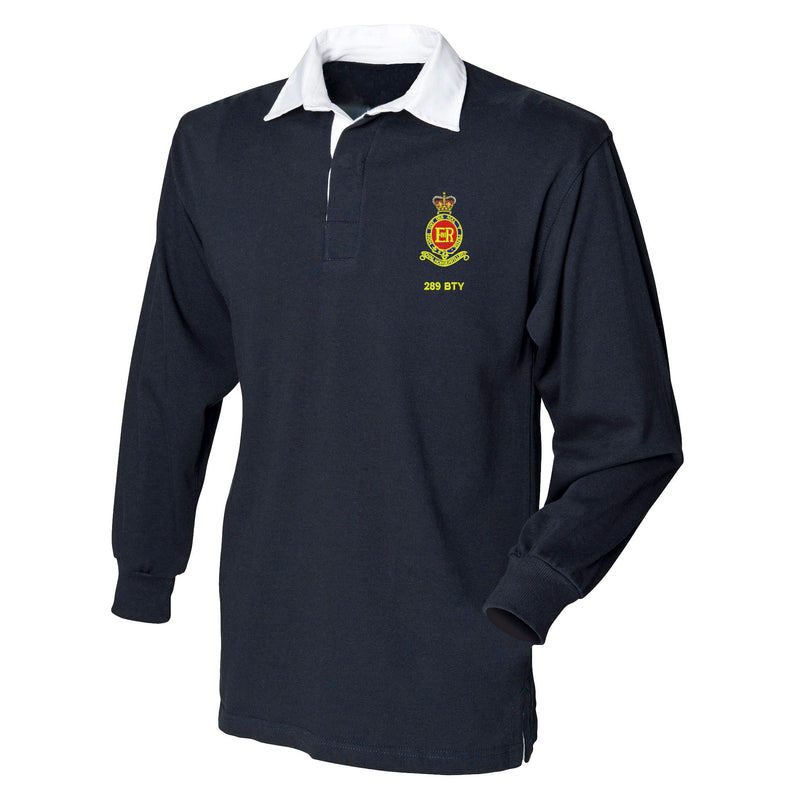 289 Parachute Battery RHA Front Row Long Sleeve Rugby Shirt