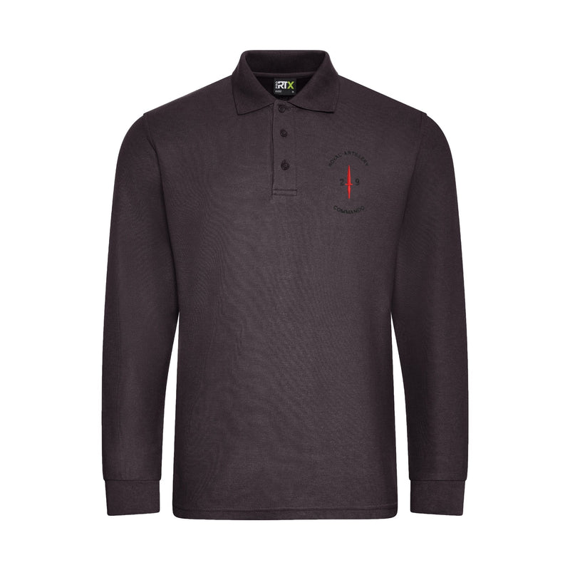 29 Commando Royal Artillery Dagger Long Sleeve Polo Shirt