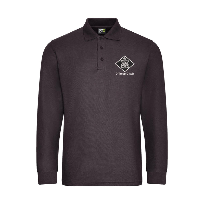 30 Battery (Rogers Company) Royal Artillery Long Sleeve Polo Shirt