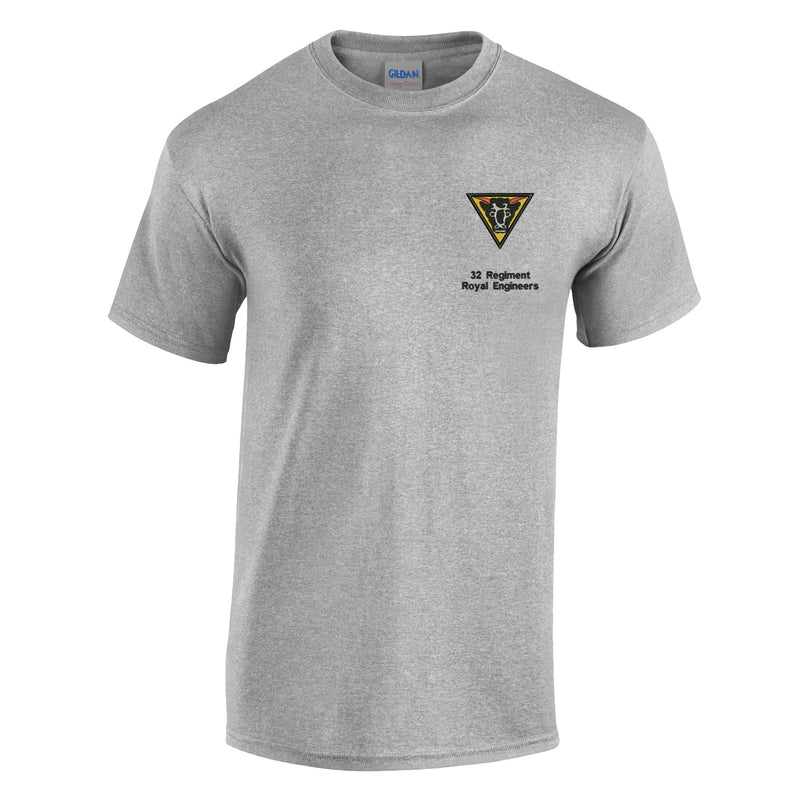 32 Regiment Royal Engineers Cotton T-Shirt