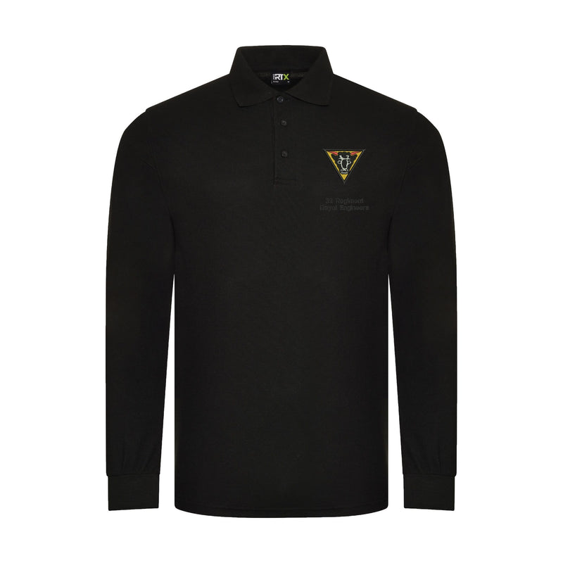 32 Regiment Royal Engineers Long Sleeve Polo Shirt