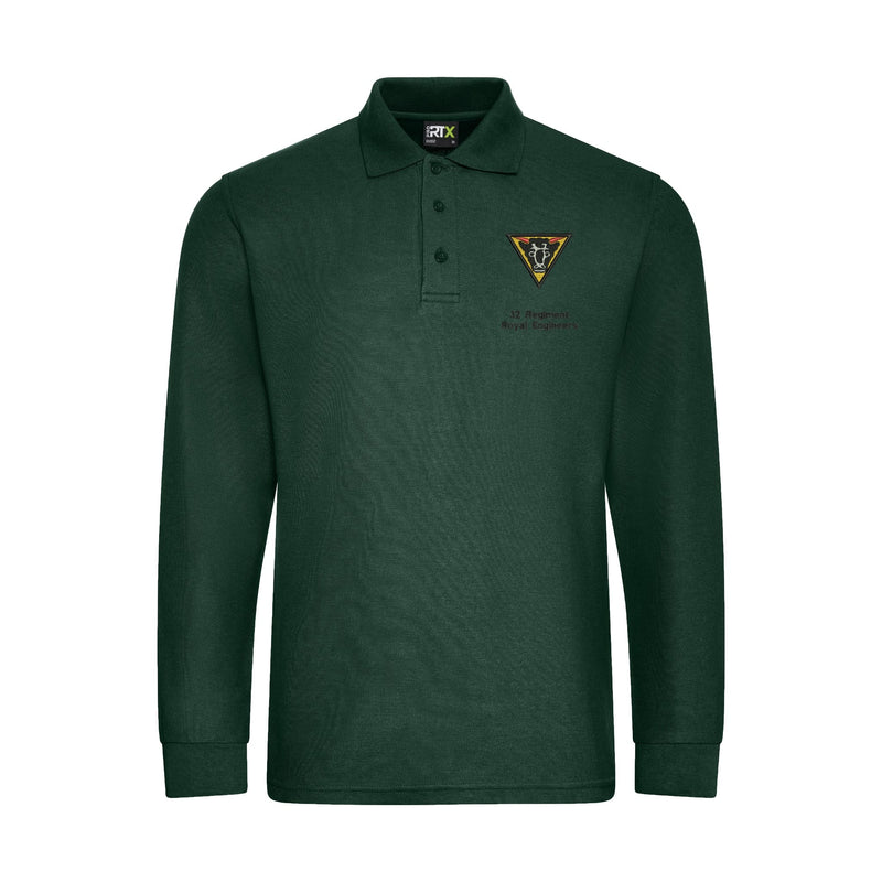 32 Regiment Royal Engineers Long Sleeve Polo Shirt