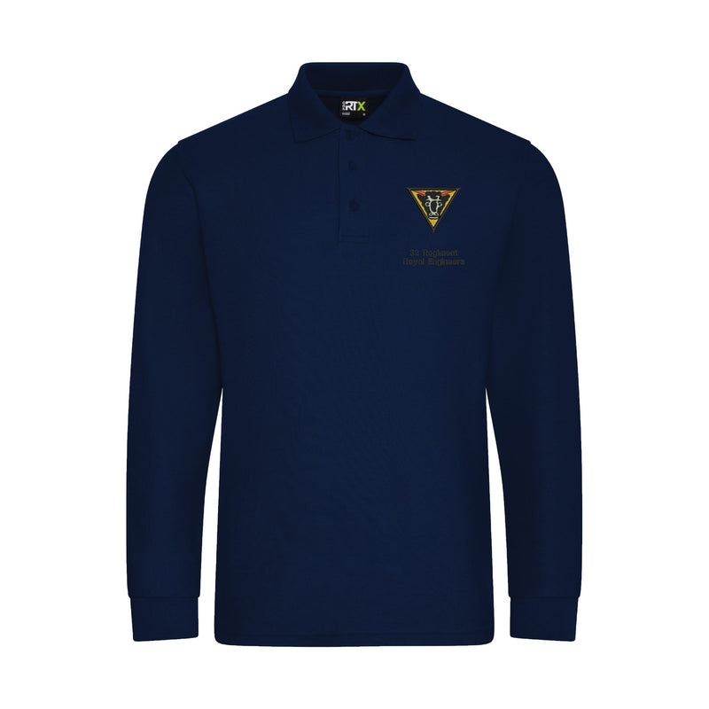 32 Regiment Royal Engineers Long Sleeve Polo Shirt