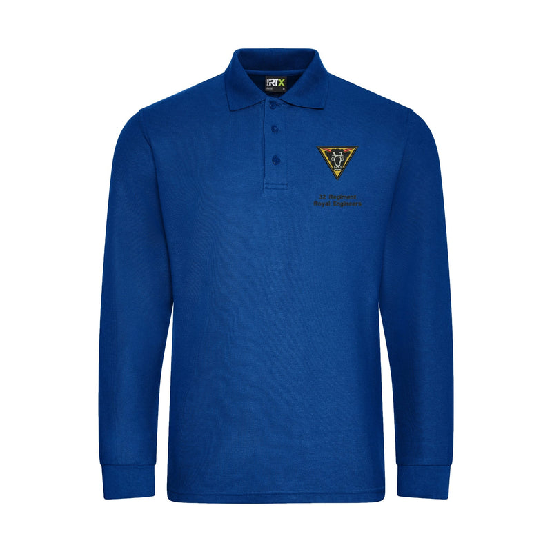 32 Regiment Royal Engineers Long Sleeve Polo Shirt