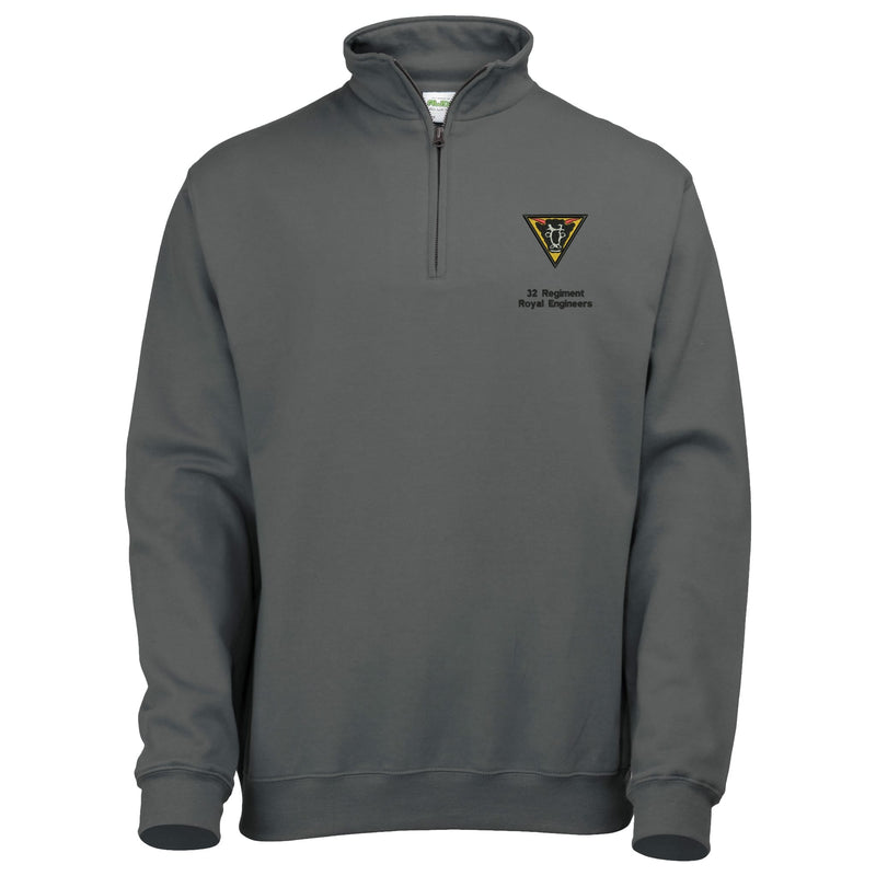 32 Regiment Royal Engineers Quarter Zip Sweatshirt