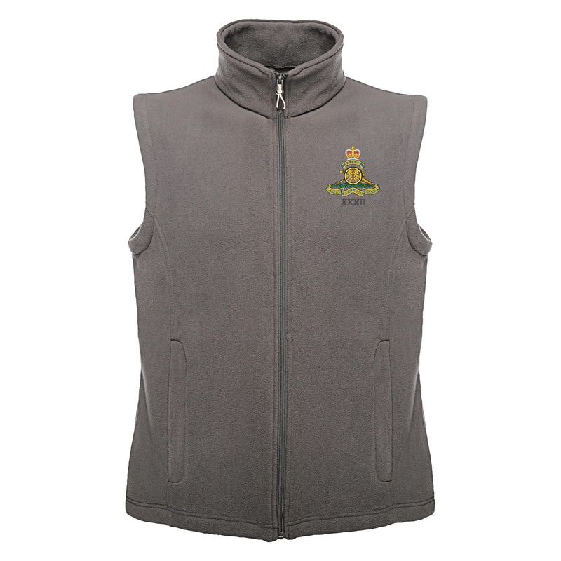 32nd Regiment Royal Artillery Regatta Fleece Bodywarmer