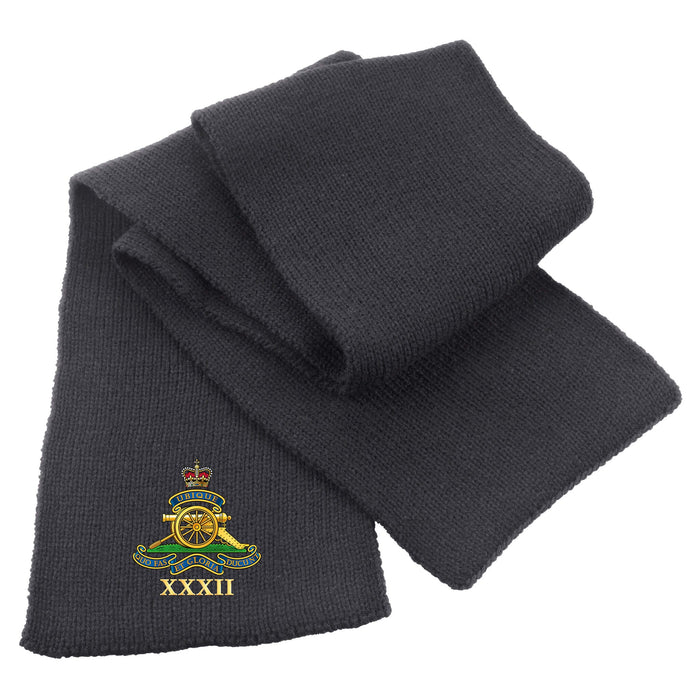 32nd Regiment Royal Artillery Heavy Knit Scarf