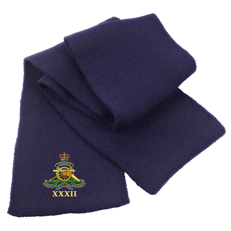32nd Regiment Royal Artillery Heavy Knit Scarf