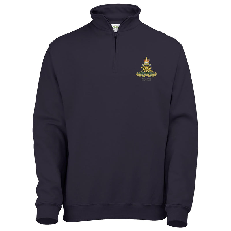 32nd Regiment Royal Artillery Quarter Zip Sweatshirt