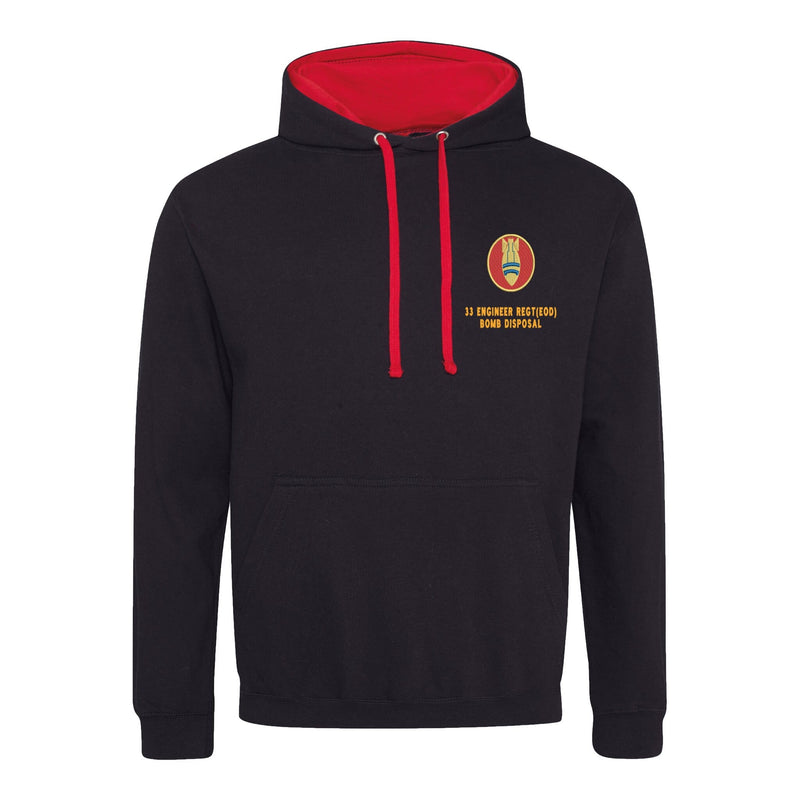 33 Engineers Bomb Disposal Varsity Contrast Hoodie