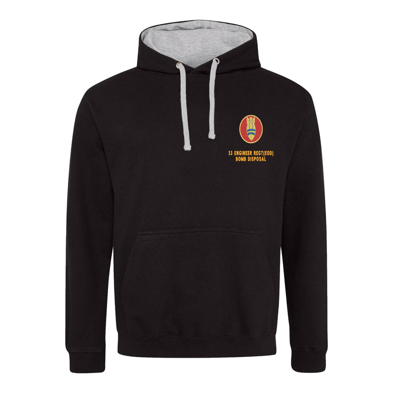 33 Engineers Bomb Disposal Varsity Contrast Hoodie