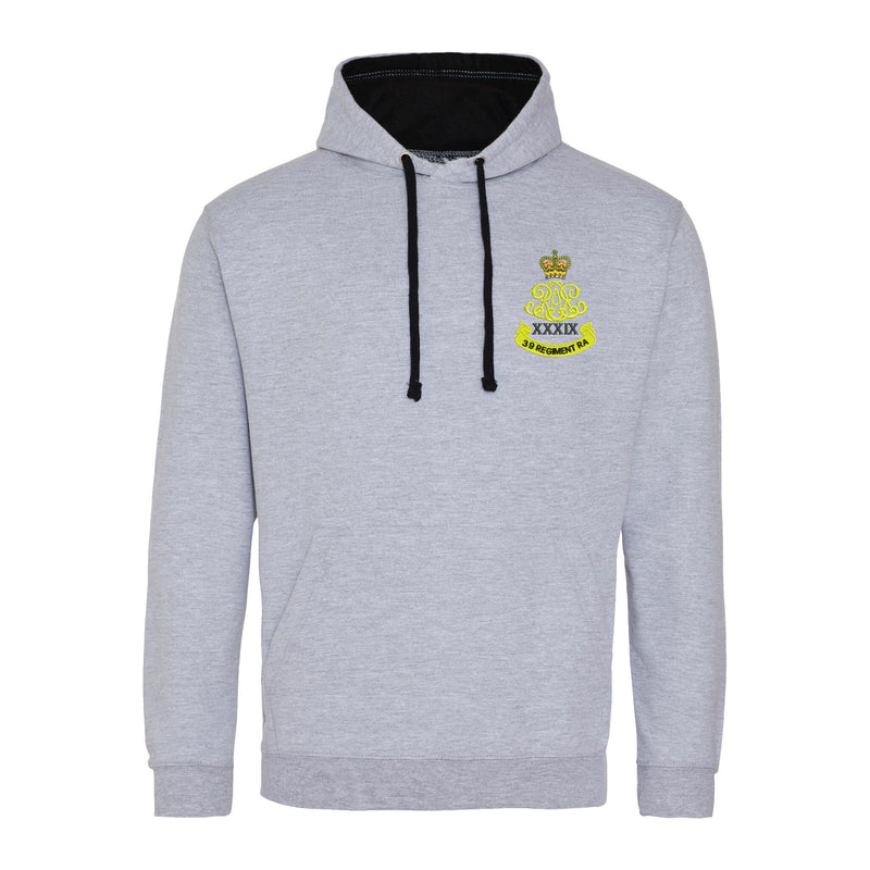 39th Regiment Royal Artillery Varsity Contrast Hoodie
