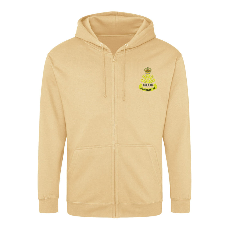 39th Regiment Royal Artillery Zipped Hoodie