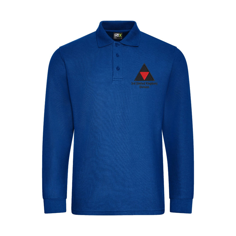 3rd (United Kingdom) Division Long Sleeve Polo Shirt
