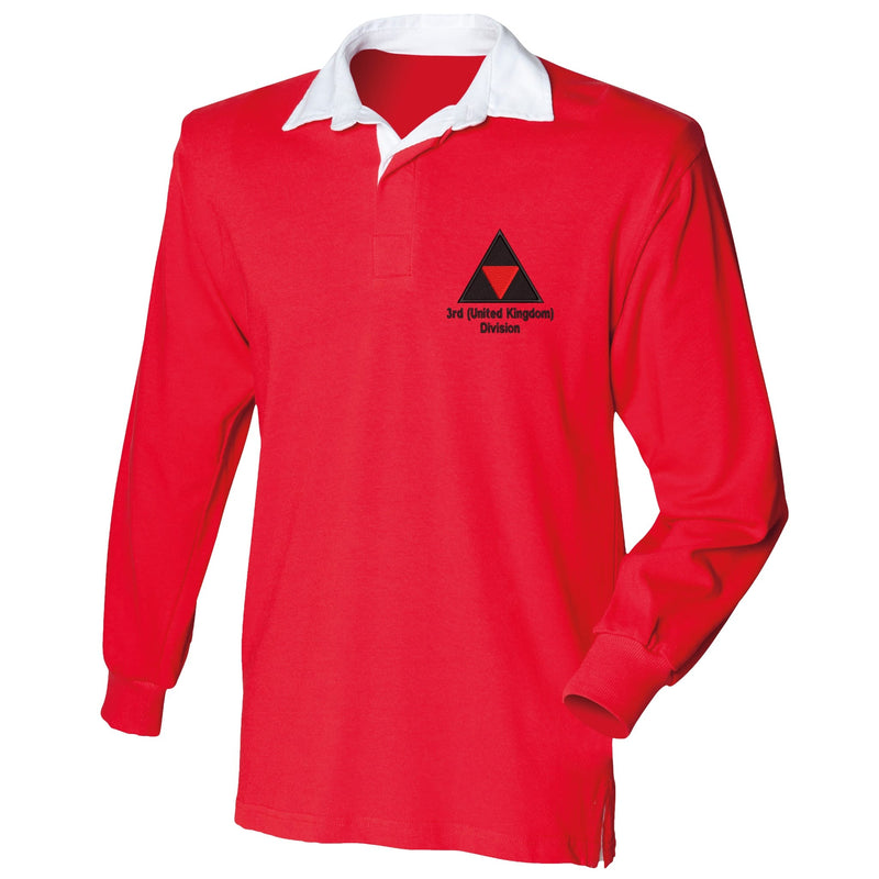 3rd (United Kingdom) Division Front Row Long Sleeve Rugby Shirt