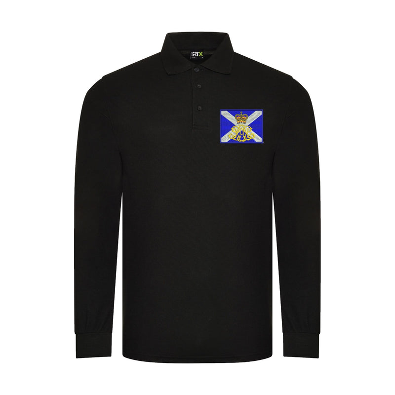 40th Regiment Royal Artillery - The Lowland Gunners Long Sleeve Polo Shirt